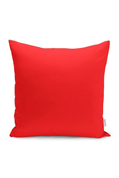 Realhomes Husă de pernă uni roșu, imprimată digitală