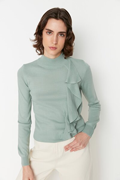 Trendyol Collection Pullover - Türkis - Regular Fit