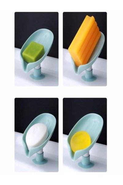 ugursepeti Suction Cup Soap Dish with Water Drain