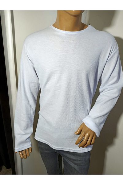 DYNAMO Tricou Slimfit Plus Size cu mânecă lungă cu decolteu