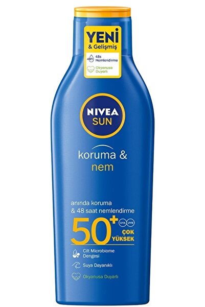 NIVEA Sun Koruma & Nem Güneş Losyonu 50+gkf 200 Ml