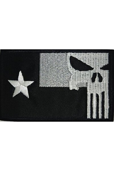 Genel Markalar Cırt Bantlı Taktikal Punisher nakış işleme arma patch peç 9×5....