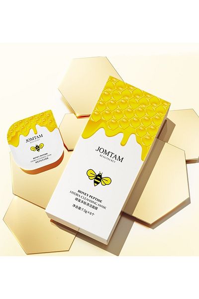 JOMTAM Moisturizing Cleansing Pudding Masks with Honey and Peptides Set of 6 7.5 Gr