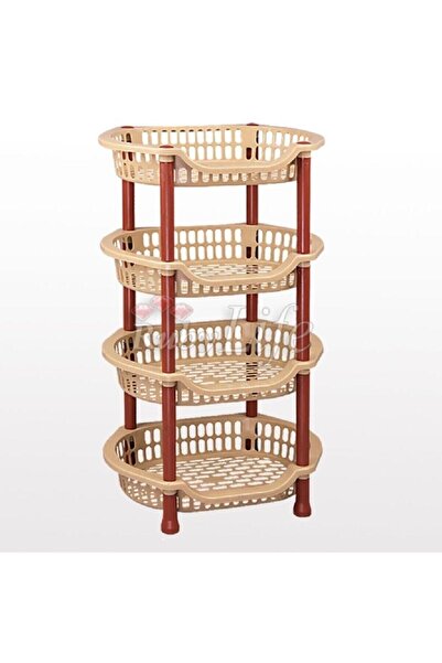 RubyLife Oval Mutfak Sebzelik 4'lü 80 X 42 Cm