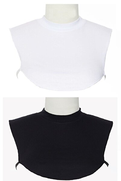 ALLURİNG THE BETTER ONE طوق للرقبة باللونين الأسود والأبيض، قطعتان