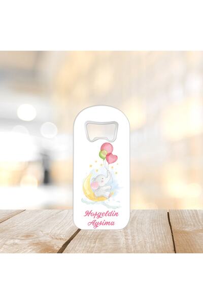 Hoşgeldin Bebek Dikdörtgen Magnet Açacak 25'li