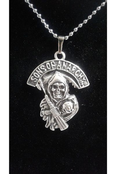 Kuzgunshop New Sons Of Anarchy Chain Necklace Model 2 Gift Stylish Jewelry Accessory