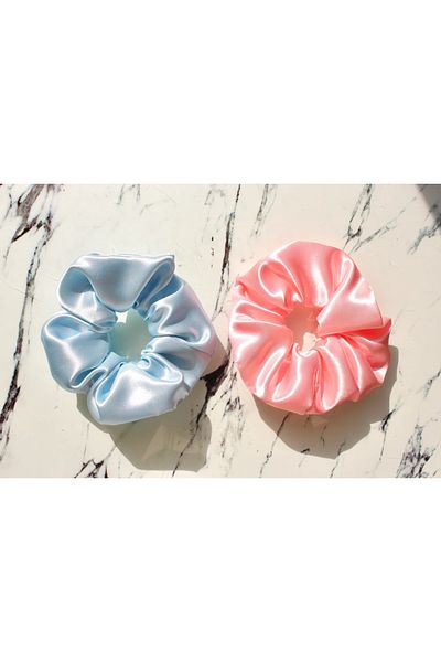 Donna Liberta Gender Reveal Party Gift Scrunchie Buckle Set of 10 5 Blue 5 Pink Baby Shower