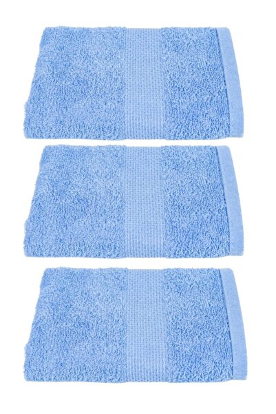 Burak Askeri Malzeme 3 قطع مناشف حمام باللون الأزرق