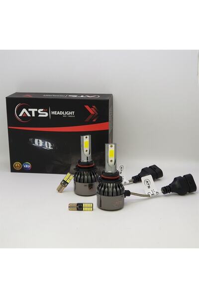 ATS Headlıght Hb4 9006 12v 24v 48w 10800lm Far Ve Sis Ampulu Şimşek Etkili Le...