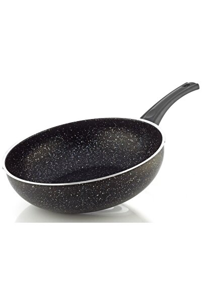 Delux 3 Mm Iç Dış Granit Kaplama 28 Cm Wok Tava