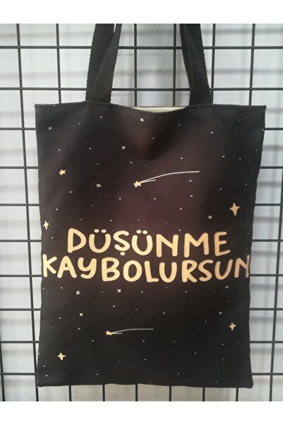 owl bag Torba za rame sa uzorkovanim dizajnom i sloganom "Misliš da nestaješ"