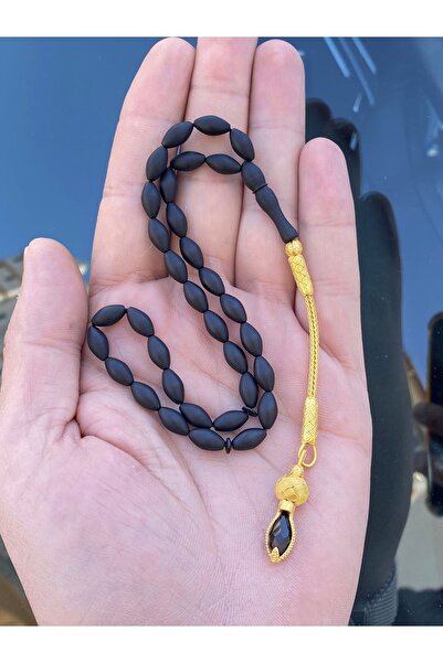 tesbihay Mărgele de rugăciune mate tăiate cu orz ciucuri argintiu