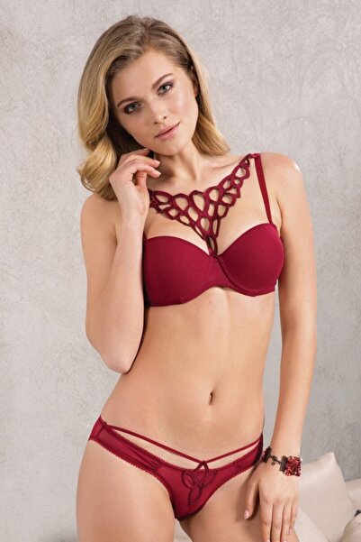 Anıl Kadın Balenli Destekli Dolgulu Askıları Çıkabilen Çıkabilen Yaka Aksesua...