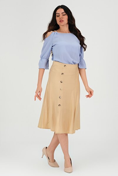 Shahiqa Düğmeli Çan Etek