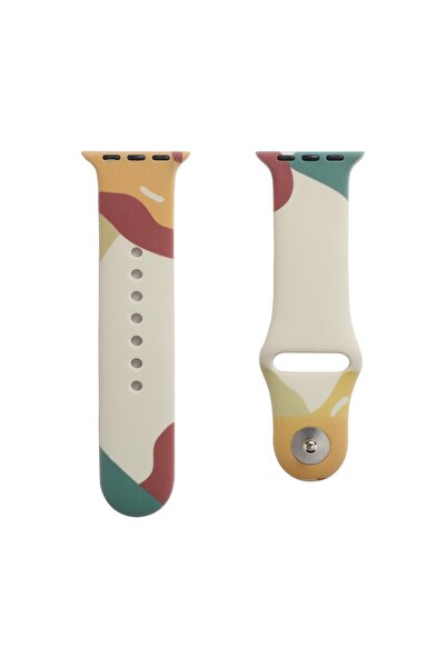 AktarMobile Watch 9 8 7 6 Se 5 4 3 2 1 - 45 / 44 / 42 Mm Uyumlu Silikon Kordo...
