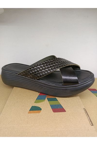 DUNLOP Genuine Leather Chopper Anatomical Comfort Slippers