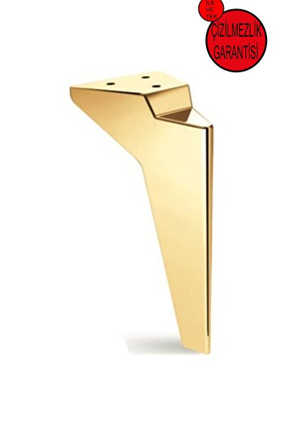 tepemobilyaaksesuar Prizma Ayak - %100 Gold Kaplama - 19cm - Mobilya, Koltuk,...
