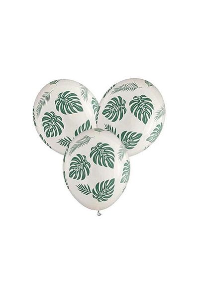 DÜVENCİ TİCARET Leaf Latex Safari Balloon 10 Pieces M467