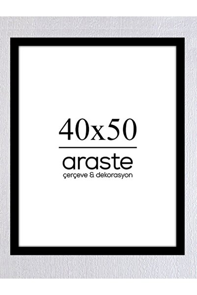 Araste Çerçeve & Dekorasyon 40x50 Çerçeve ( Postersiz ) - Bos1002 Yatay Dikey Duvara Asmaya Uygun Çerçeve