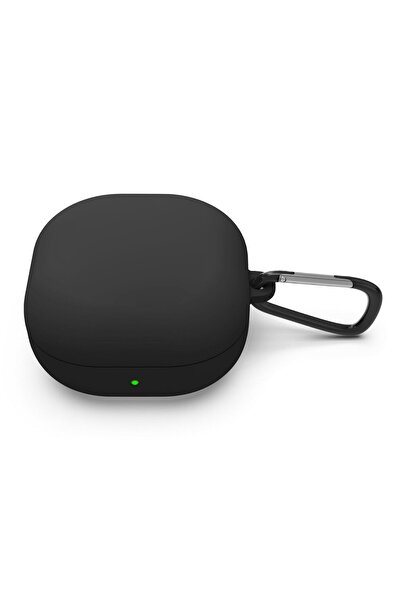 Microsonic Galaxy Buds Pro Uyumlu Mat Silikon Kılıf Siyah