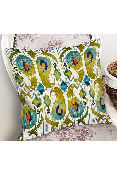 Realhomes Watercolor Designed Digital Printed Decorative Pillow Cushion Cover