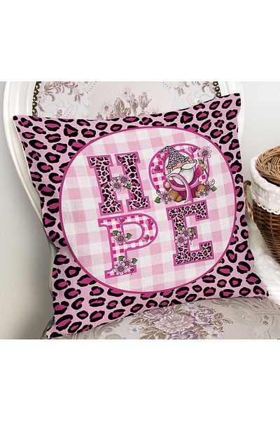 Realhomes Husă de pernă de pernă modernă cu model de leopard roz