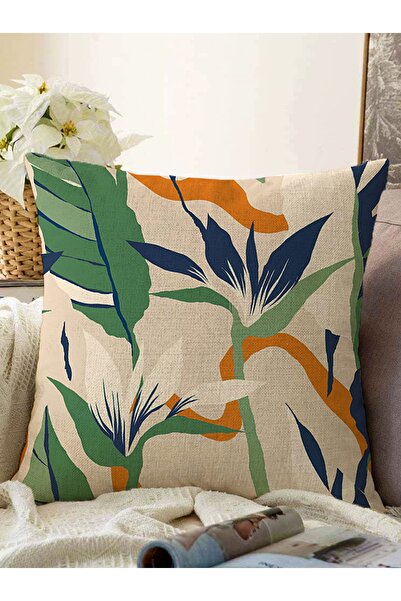 Realhomes Husă de pernă decorativă tricotată Raschel cu design artistic cu fr...