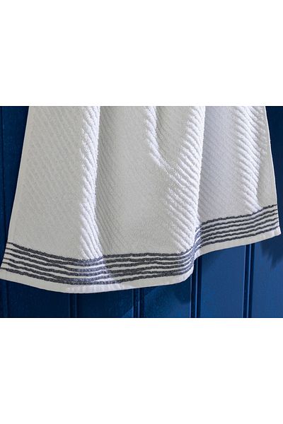 English Home Bronte Dobby Face Towel 50X70 cm White