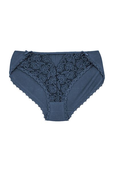 Zena 2-Piece High Waist Lace Front Plus Size Women's Panties