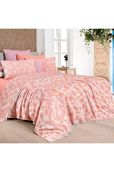 Sarev Tivoli Pembe Çift Kişilik Pike Takımı