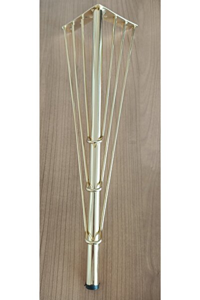 BafArt Metal Mobilya Ayağı 40 Cm Altın 4 Adet