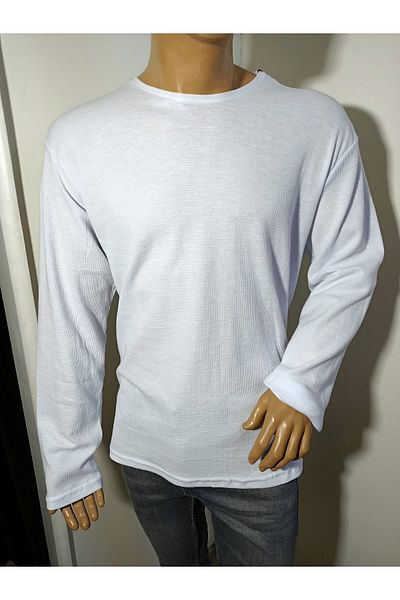 DYNAMO Tricou Slimfit Plus Size cu mânecă lungă cu decolteu