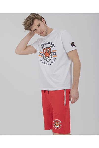 PAUL&SHARK Ανδρικό πλεκτό μπλουζάκι C.w. Βαμβάκι