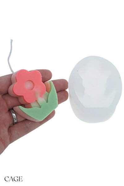 Cageartstudio Dekoratif Gül Mum Silikon Kalıp - Mum Yapım Malzemeleri