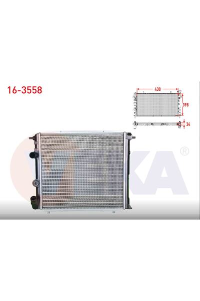 Veka 16-3558 Su Radyatoru Mekanık Renault R19 1.4 (enjeksıyonlu) A-t/m-t Ac+ ...