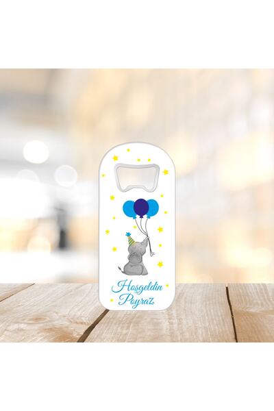 Hoşgeldin Bebek Dikdörtgen Magnet Açacak 25'li