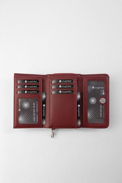 CENGİZ PAKEL Women's Burgundy Wallet