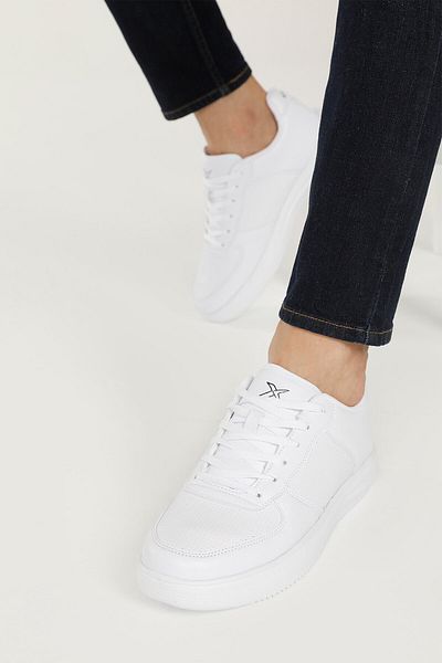 Kinetix Abella Pu 2fx Unisex Sneaker - Öztrend White, Νέο Μοντέλο με μοτίβο 976748