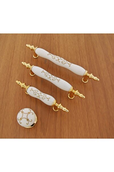 Arion Porselen Görünümlü 96 Mm Kulp Ezgi Sarı Yaldızlı