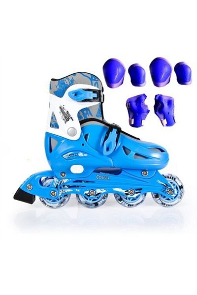 Mr. Toy Store Blue Pt190 Adjustable Skate S 27-30