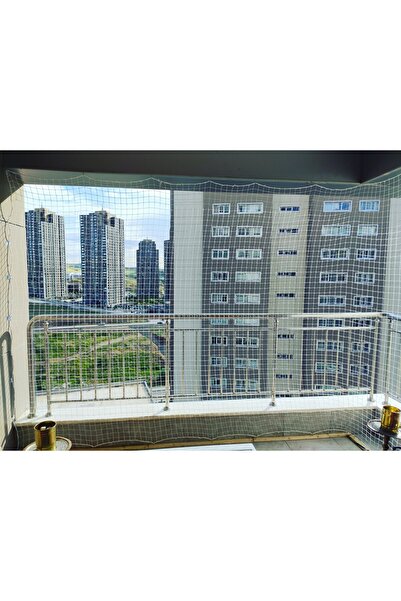 Nodes 75cm*400cm - Balkon Filesi - Kuş Filesi - Çocuk Filesi - Beyaz