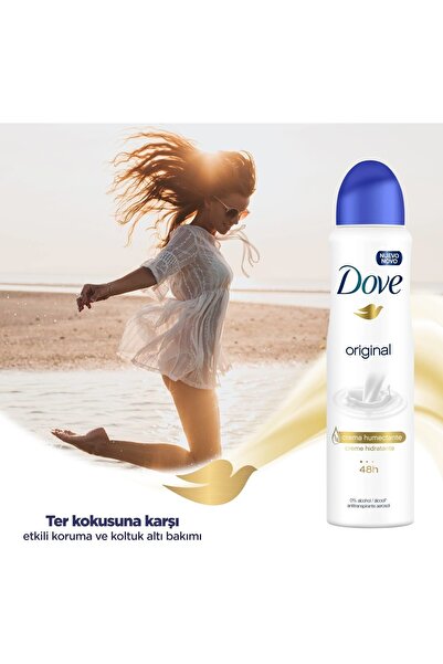 Dove Orijinal 150 ml Kadın Deodorant Sprey 6'lı  8690637628856