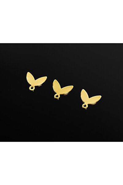 yfhobi 6 Adet- Altın Kaplama (KARARMAZ) 10x9 Mm Yonca Desenli Pul, Takı Malze...