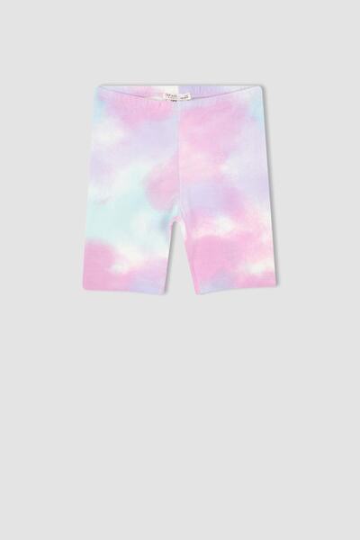 DeFacto Dziewczęce rajstopy motocyklowe we wzór batikowy