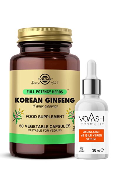 Solgar Korean Gınseng 50 Kapsül Voyash Vitamin C Serum 30 ml