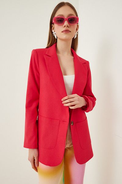 Happiness İstanbul Blazer - Rot - Regular Fit