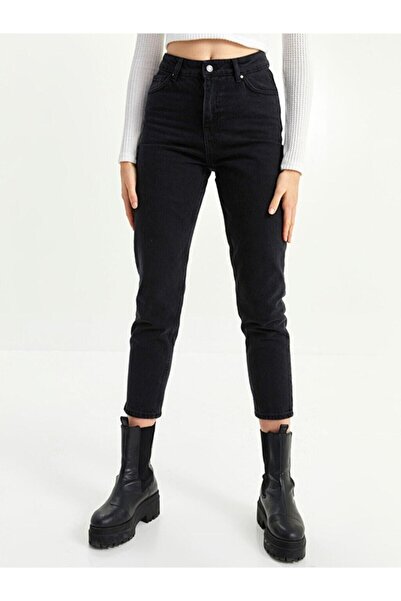 Ramrod Жіночі чорні лікракові джинси-бойфренди, що не линяють