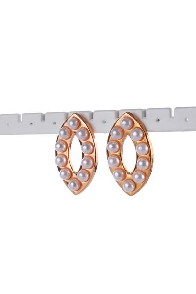 VS ACCESSORY Badem Döküm Inci Küpe