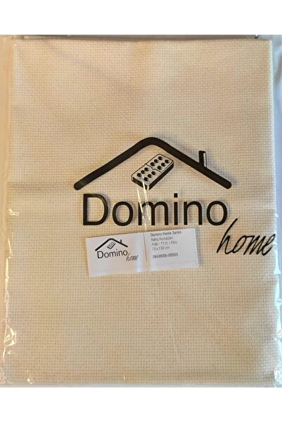 ATMACA TUHAFİYE Domino Seccadelik Etamin Kumaş Renk: Ekru (krem)